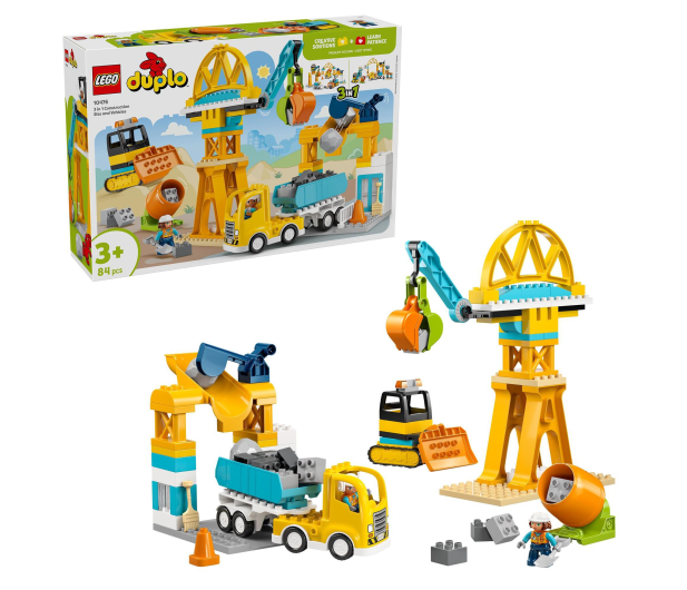 LEGO DUPLO 10476 Plac budowy z pojazdami 3 w 1 - 1473399 - zdjęcie 2
